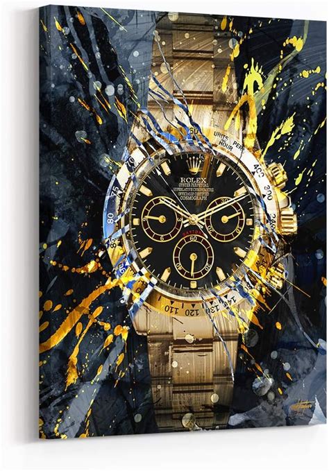 rolex watch canvas art|rolex oyster wall art.